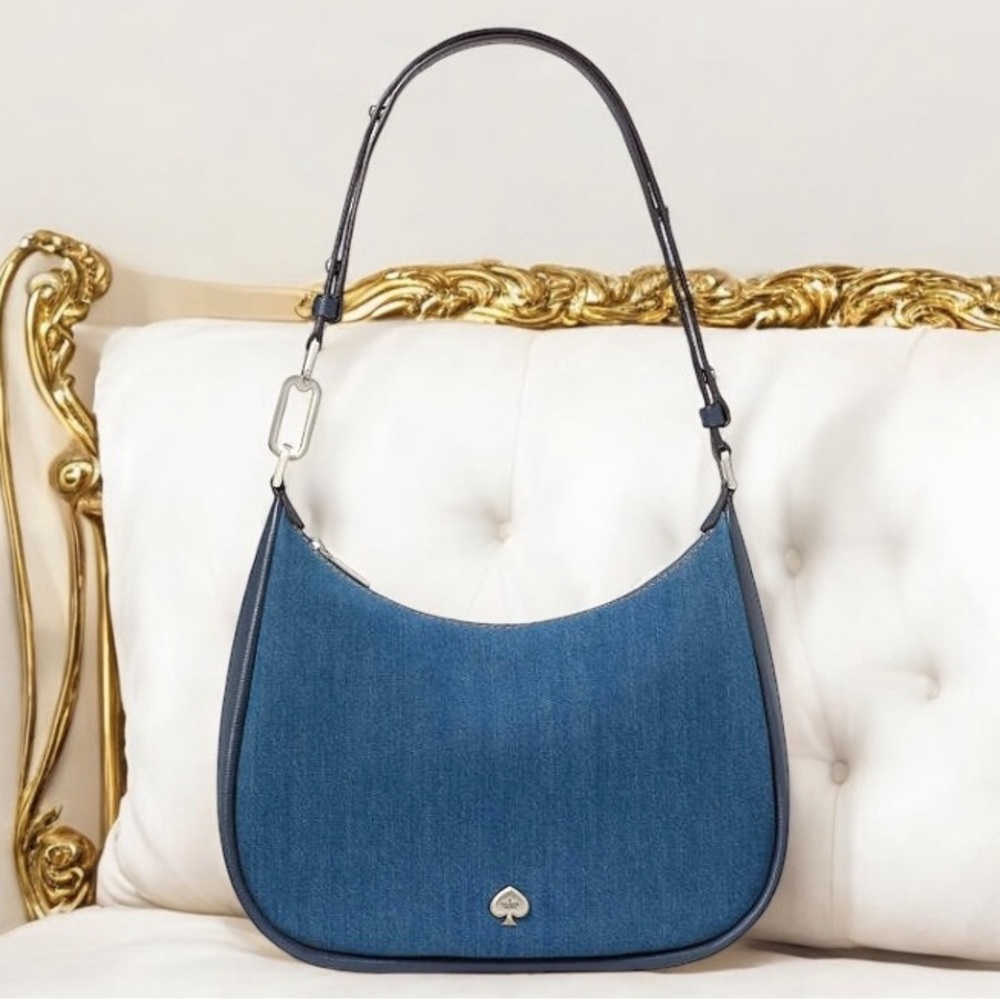 Kate Spade Kayla Denim Large Shoulder Bag